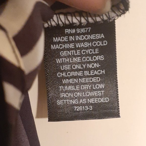 Worthington Purple Striped Collard Blouse - Picture 7 of 7